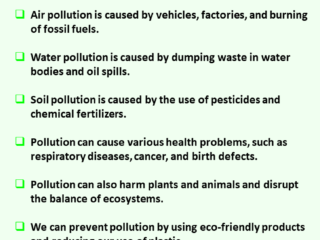 10 Lines On Pollution For Class 4