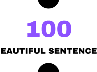 100 beautiful sentences