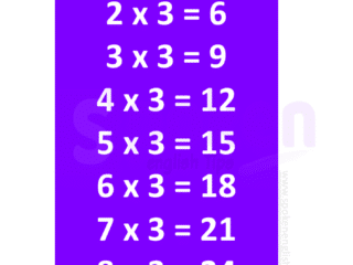 3 times table