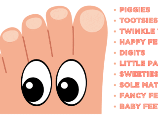 Cute Names for Feet