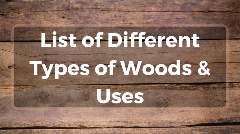 List of Different Types of Woods