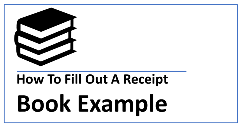 how to fill out a receipt book example