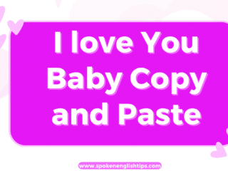 i love you baby text copy and paste