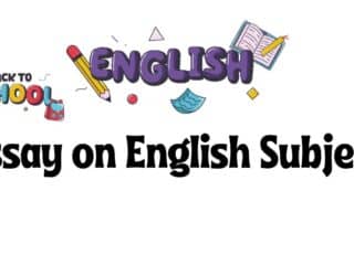 10 Lines on english subject