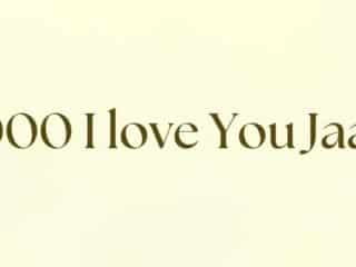 1000 I love You Jaan