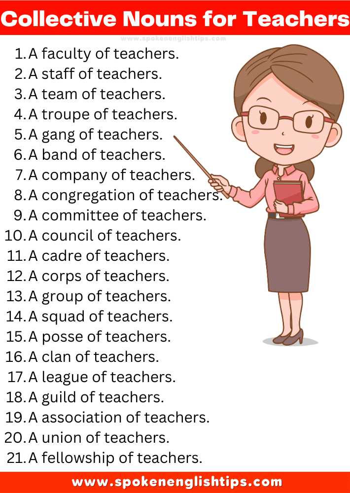 Collective noun for teachers