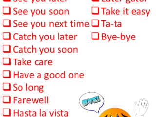 English Phrases for Goodbye