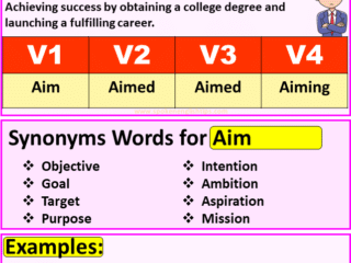 Aim verb forms