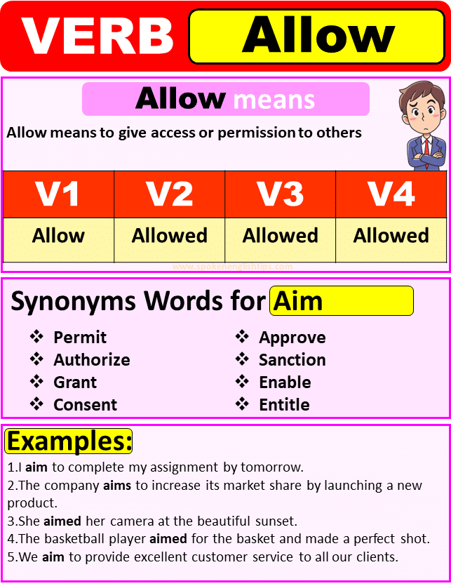 Allow verb forms
