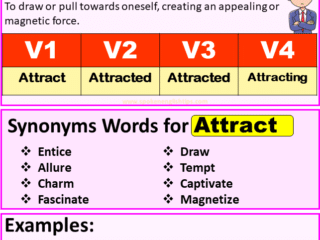 Attract verb forms