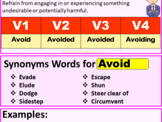 Avoid verb forms