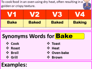 Bake verb forms