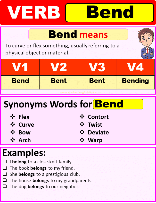 Bend verb forms