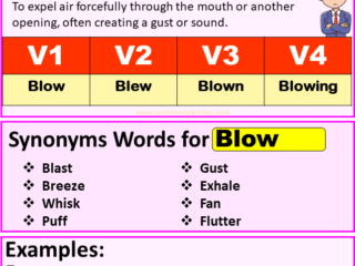 Blow verb forms