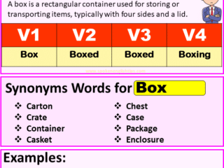 Box verb forms