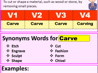 Carve Verb Forms