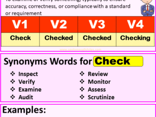 Check Verb forms