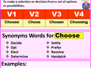 Choose verb forms