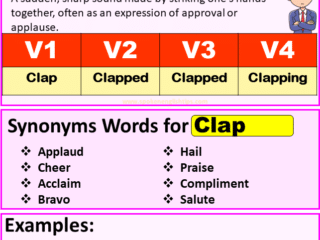 Clap verb forms