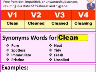 Clean verb forms