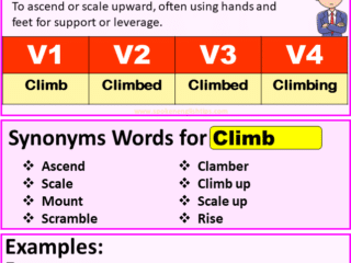 Climb verb forms