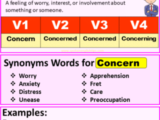 Concern verb forms