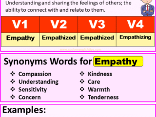 Empathy verb forms