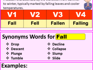 Fall Verb forms