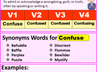 confuse verb forms