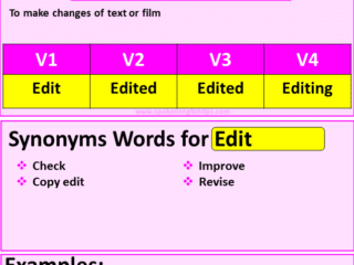 edit verb forms