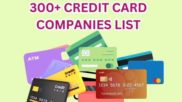 Credit Card Companies List