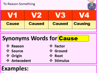 Cause verb forms