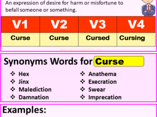 Curse verb forms