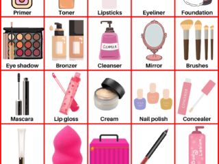 Makeup Products Name List