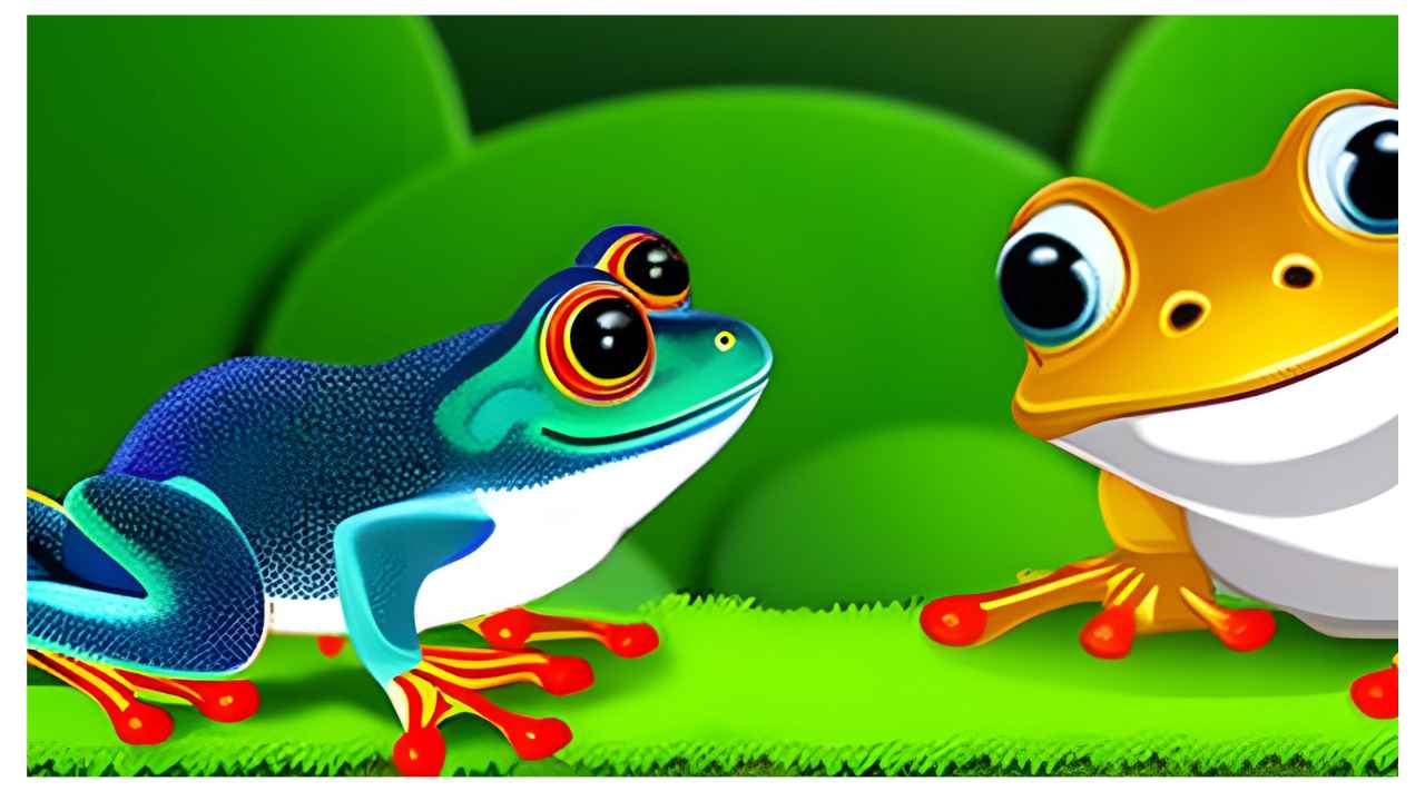 The Two Frogs Story With Moral For Kids