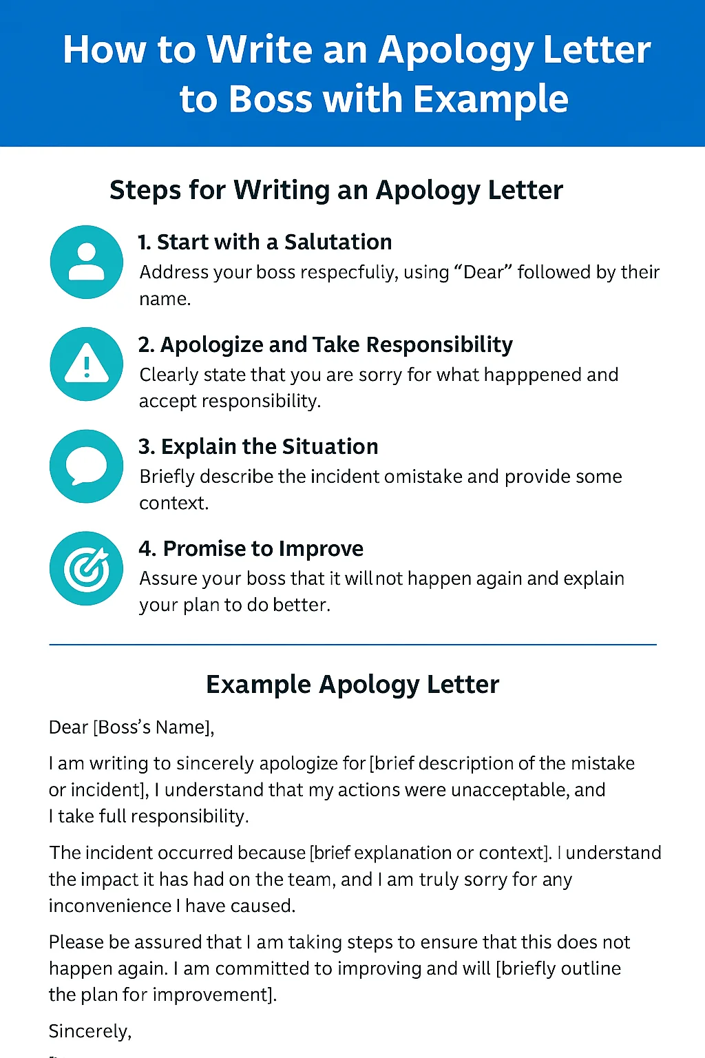 How to Write Apology Letter to Boss