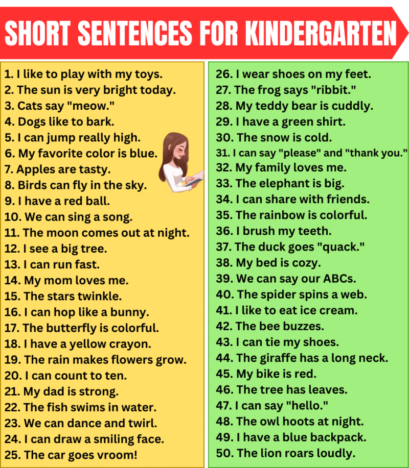 100-short-sentences-for-kindergarten