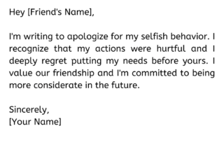 Sorry Letter To Friend For Hurting Him