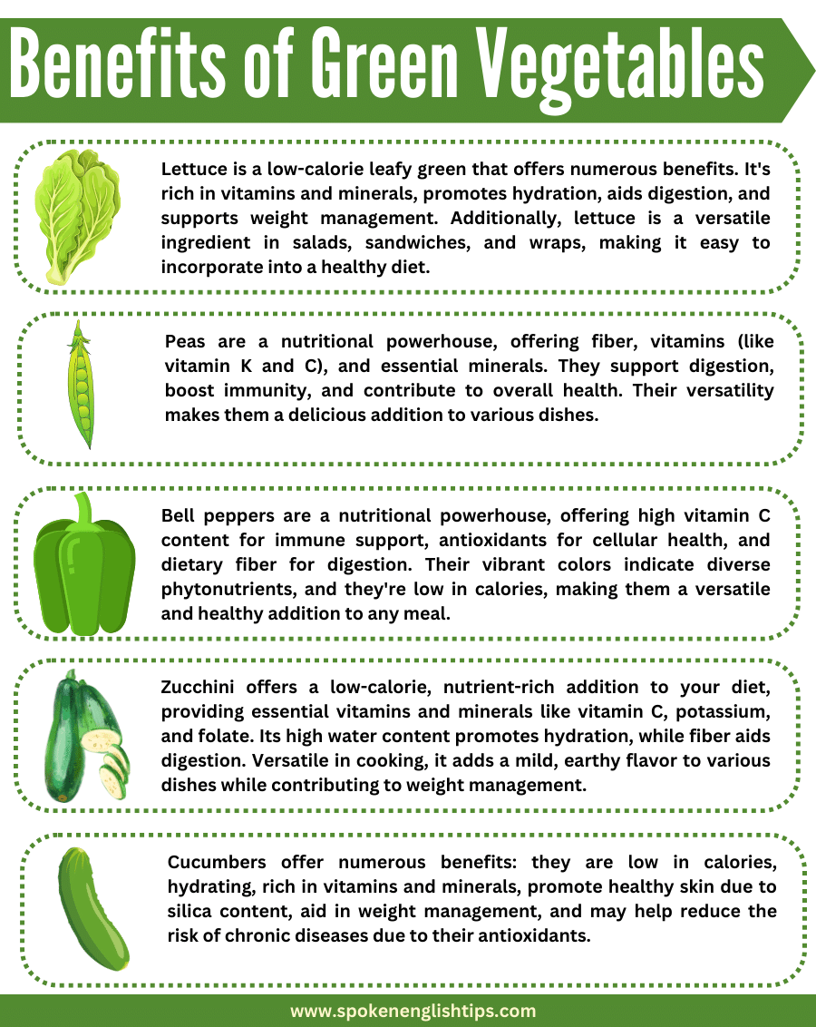 Benefits of Green Vegetables