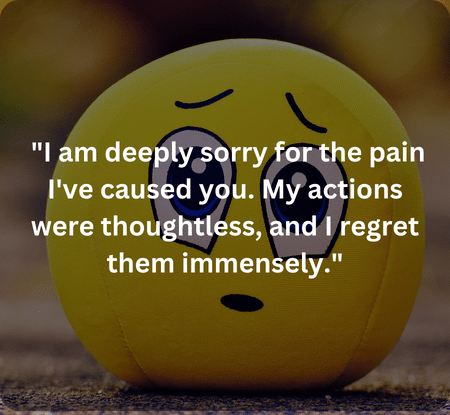 Deeply sorry quotes