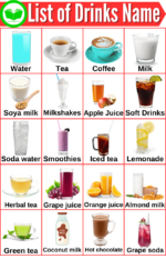 20 List Of Drinks Name With Picture ( July 2024)