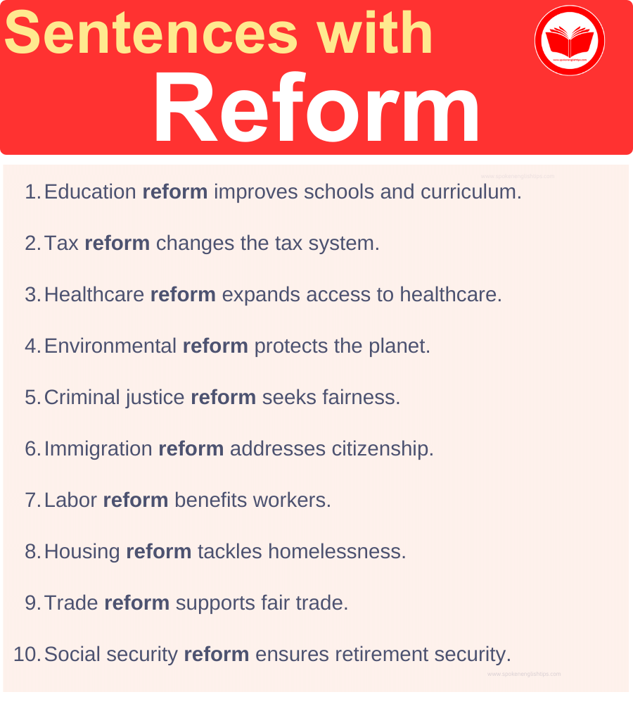 Reform in a Sentence
