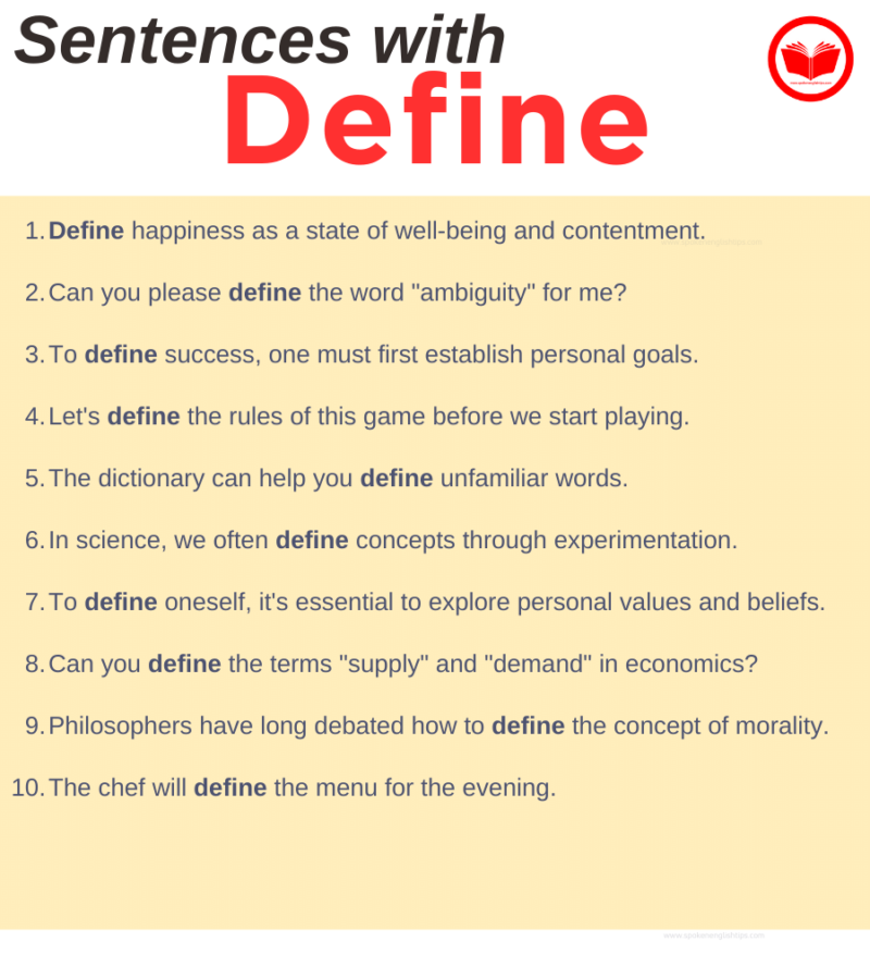 Define In A Sentence