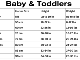 hanna andersson size chart baby and toddlers