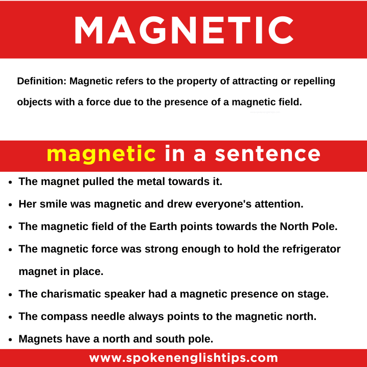 magnetic in a sentence
