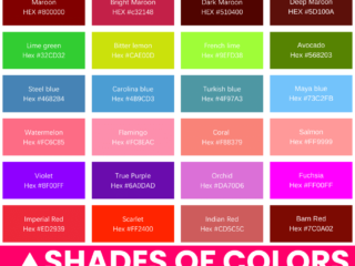 Colors Name in English with Code