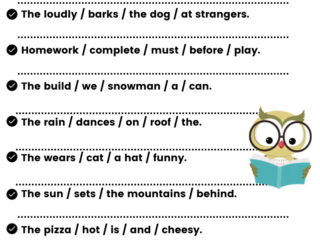 Rearrange the Sentence for Class 2 with Answers