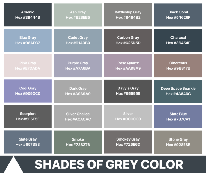 250+ Colour Shades With Names & Code ( August 2024)