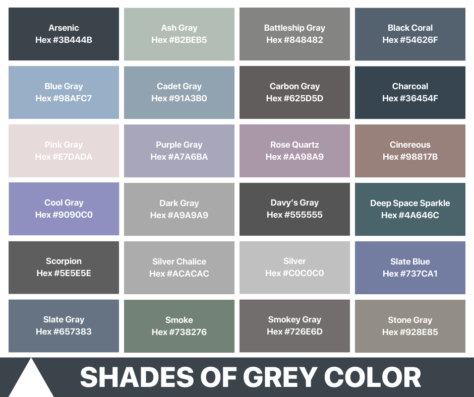 Shades of Grey Color