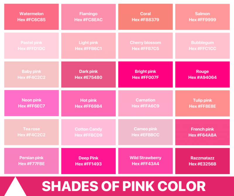 250+ Colour Shades With Names & Code ( July 2024)